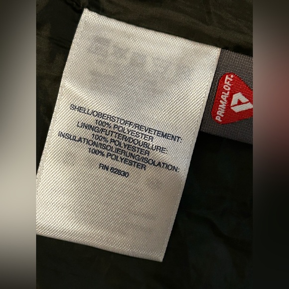 Lands' End women Long olive Quilted light Puffer Coat sz 14 - Picture 11 of 13